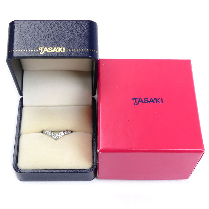 TASAKI タサキ Pt900プラチナ ダイヤ リング・指輪 ダイヤモンド0.39ct 9.5号 3.4g レディース【中古】【美品】