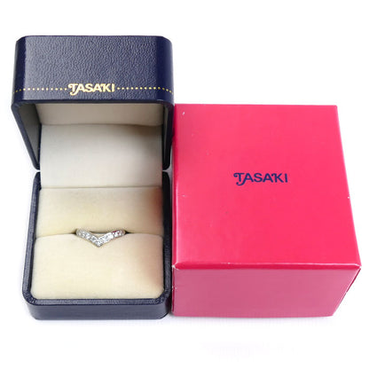 TASAKI タサキ Pt900プラチナ ダイヤ リング・指輪 ダイヤモンド0.39ct 9.5号 3.4g レディース【中古】【美品】