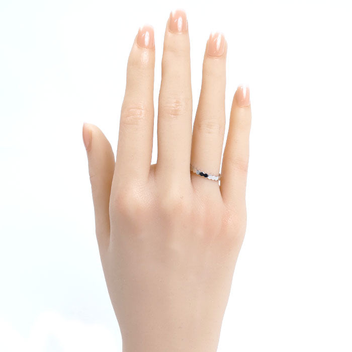 Chaumet ショーメ K18WG ホワイトゴールド ビーマイラブ ハニカム リング・指輪 081930 9号 49 1.8g レディース【中古】【美品】