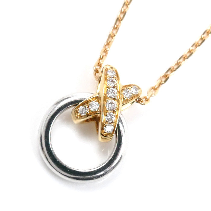 Chaumet ショーメ K18PG/WG プルミエ リアン ネックレス 81697 ダイヤモンド 6.3g 38-40-42cm レディース【中古】