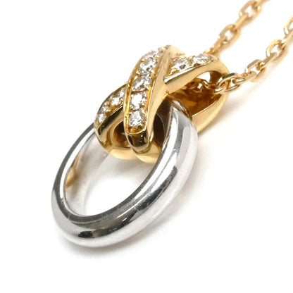 Chaumet ショーメ K18PG/WG プルミエ リアン ネックレス 81697 ダイヤモンド 6.3g 38-40-42cm レディース【中古】