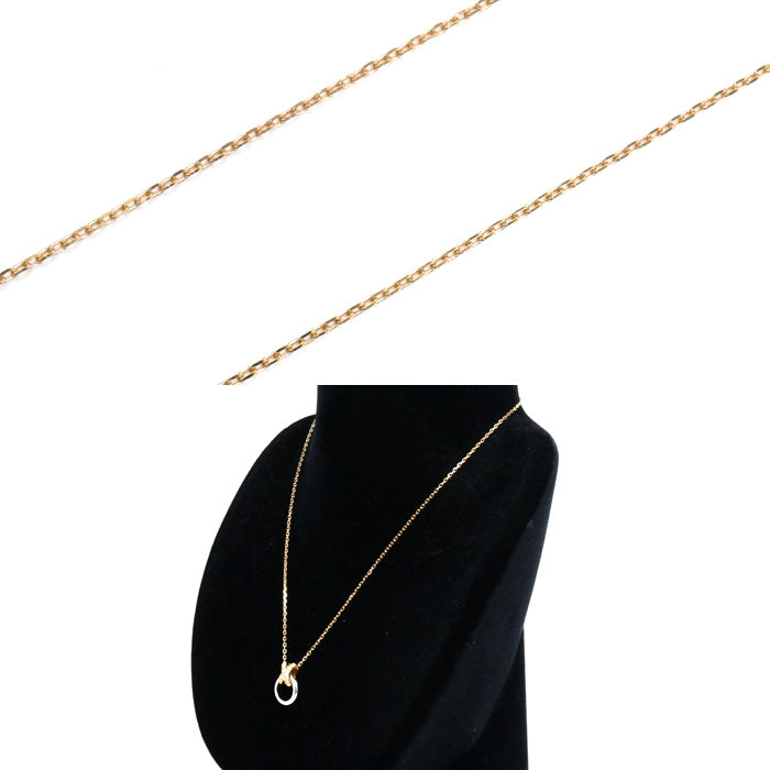 Chaumet ショーメ K18PG/WG プルミエ リアン ネックレス 81697 ダイヤモンド 6.3g 38-40-42cm レディース【中古】