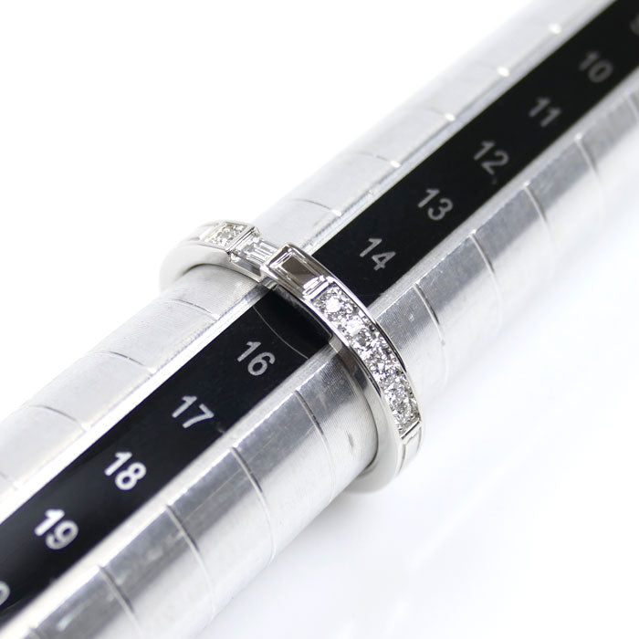 HARRY WINSTON ハリーウィンストン Pt950プラチナ トラフィック アクセント バンド リング リング・指輪 WBDPACRFTRF ダイヤモンド 15号 6.4g レディース【中古】【美品】
