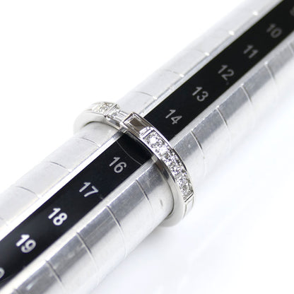 HARRY WINSTON ハリーウィンストン Pt950プラチナ トラフィック アクセント バンド リング リング・指輪 WBDPACRFTRF ダイヤモンド 15号 6.4g レディース【中古】【美品】