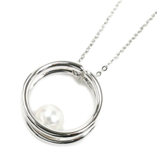 MIKIMOTO ミキモト シルバー パール ネックレス パール約7mm 6.6g 45cm レディース【中古】【美品】