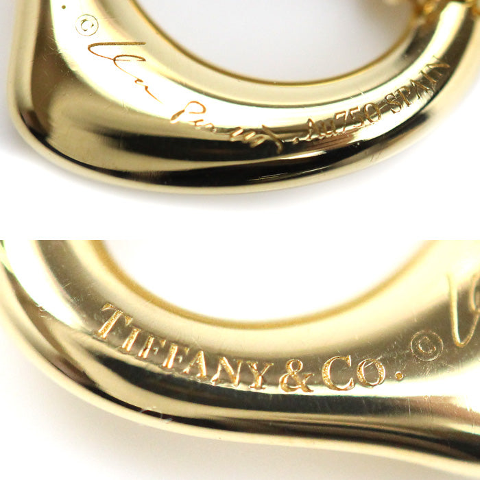 TIFFANY&Co. ティファニー K18YG イエローゴールド オープンハート ネックレス 3.1g 41cm レディース【中古】