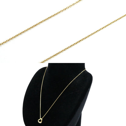 TIFFANY&Co. ティファニー K18YG イエローゴールド オープンハート ネックレス 3.1g 41cm レディース【中古】