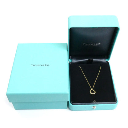 TIFFANY&Co. ティファニー K18YG イエローゴールド オープンハート ネックレス 3.1g 41cm レディース【中古】