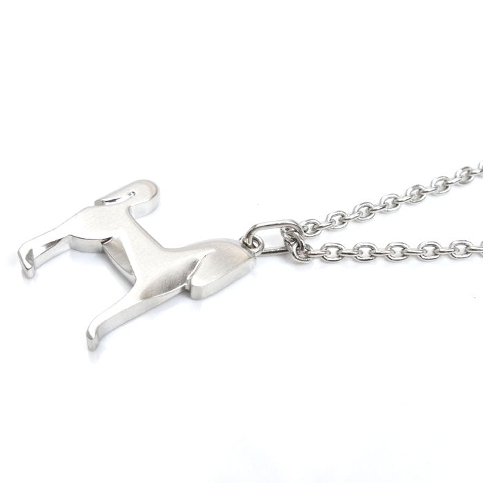 HERMES エルメス メタル パナッシュ ネックレス H077298FB00 48/58cm ユニセックス【中古】【美品】