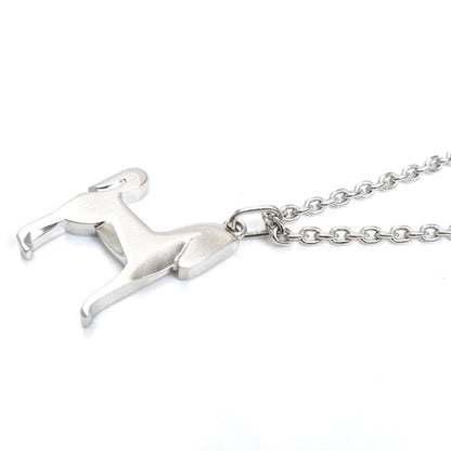 HERMES エルメス メタル パナッシュ ネックレス H077298FB00 48/58cm ユニセックス【中古】【美品】