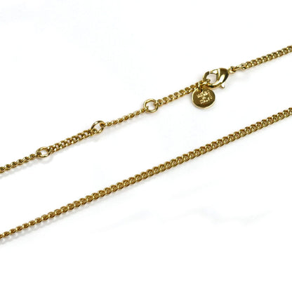 FENDI フェンディ GP ジルコン フォーエバーフェンディ ネックレス 8AK337A44GF089U 49-51-52-53cm レディース【中古】【美品】