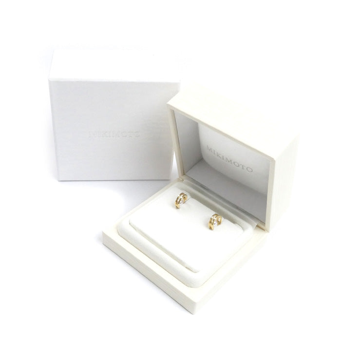 MIKIMOTO ミキモト K18YG イエローゴールド パール ピアス PE-1723PK パール約5.0mm 3.4g レディース【中古】【美品】