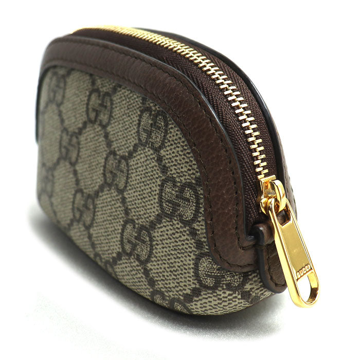 GUCCI グッチ GGスプリーム コインケース ベージュ/エボニー 625707 96IWG 8745 オフディア キーポーチ レディース【中古】【美品】