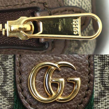 GUCCI グッチ GGスプリーム コインケース ベージュ/エボニー 625707 96IWG 8745 オフディア キーポーチ レディース【中古】【美品】