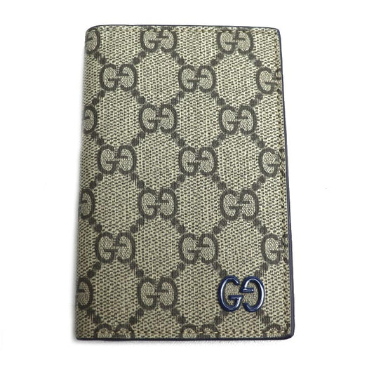 GUCCI グッチ GGスプリーム カードケース ベージュ/エボニー/ブルー 768249 ユニセックス【未使用】【買取品】