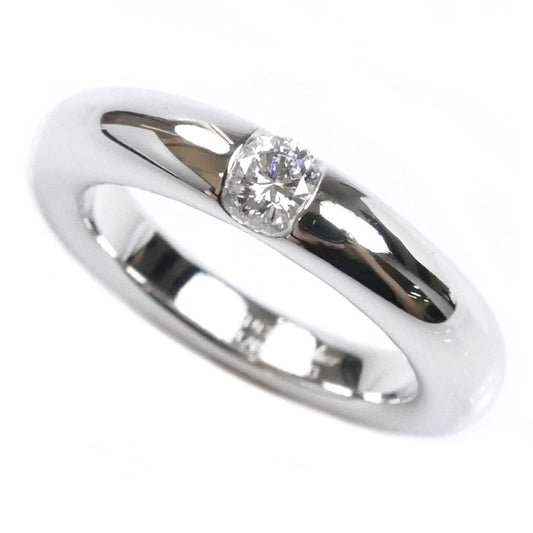 CARTIER カルティエ K18WG ホワイトゴールド エリプス リング・指輪 ダイヤモンド0.25ct 13.5号 54 10.8g レディース【中古】【美品】