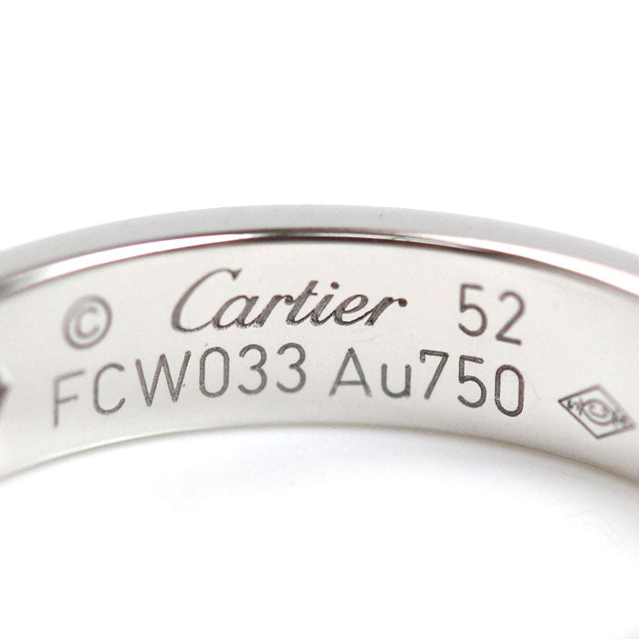 CARTIER カルティエ K18WG ホワイトゴールド ミニラブ 1P ダイヤ リング・指輪 B4050552 ダイヤモンド 12号 52 4.7g レディース【中古】【美品】