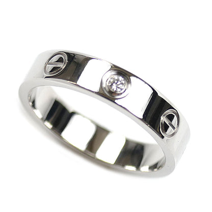 CARTIER カルティエ K18WG ホワイトゴールド ミニラブ 1P ダイヤ リング・指輪 B4050551 ダイヤモンド 11号 51 4.7g レディース【中古】【美品】