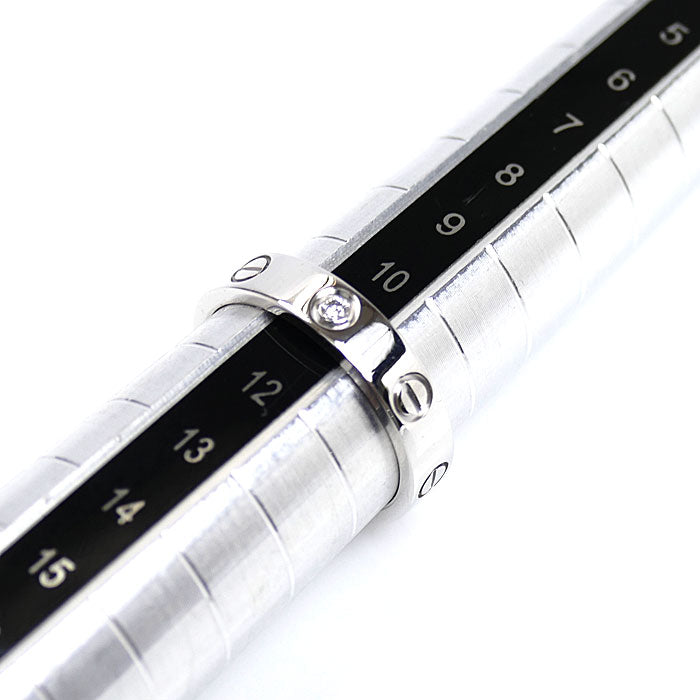 CARTIER カルティエ K18WG ホワイトゴールド ミニラブ 1P ダイヤ リング・指輪 B4050551 ダイヤモンド 11号 51 4.7g レディース【中古】【美品】