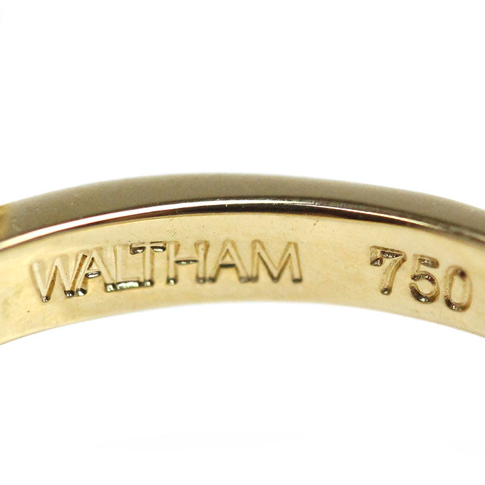 WALTHAM ウォルサム K18YG イエローゴールド リング・指輪 ダイヤモンド 11号 5.0g スウィング レディース【中古】【美品】