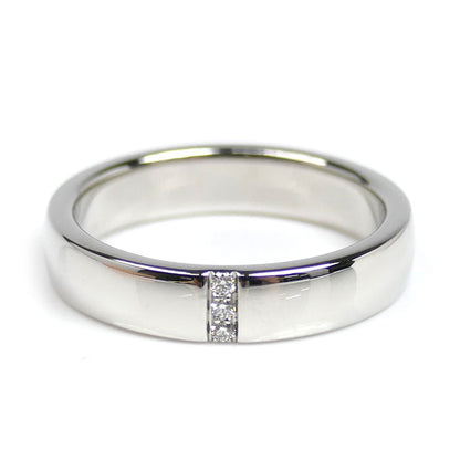 HARRY WINSTON ハリーウィンストン Pt950プラチナ スリーストーン ダイヤ リング・指輪 WBDPRD3S4BP-070 13.5号 8.9g レディース【中古】【美品】