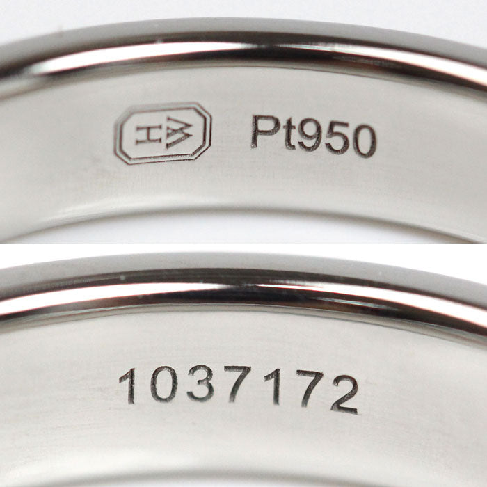 HARRY WINSTON ハリーウィンストン Pt950プラチナ スリーストーン ダイヤ リング・指輪 WBDPRD3S4BP-070 13.5号 8.9g レディース【中古】【美品】