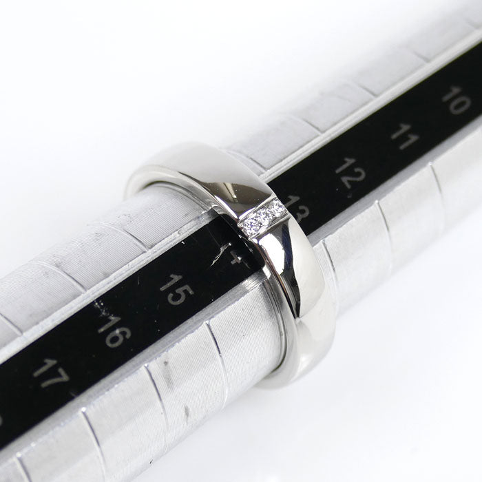 HARRY WINSTON ハリーウィンストン Pt950プラチナ スリーストーン ダイヤ リング・指輪 WBDPRD3S4BP-070 13.5号 8.9g レディース【中古】【美品】