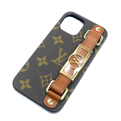 LOUIS VUITTON ルイ・ヴィトン IPHONEバンパー ドーフィーヌ 12/12PRO iPhoneケース モノグラム ブラウン M69782 BC1211 レディース【中古】【美品】