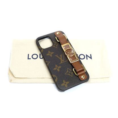 LOUIS VUITTON ルイ・ヴィトン IPHONEバンパー ドーフィーヌ 12/12PRO iPhoneケース モノグラム ブラウン M69782 BC1211 レディース【中古】【美品】