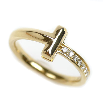 TIFFANY&Co. ティファニー K18YG イエローゴールド Tワン ナロー ダイヤ リング・指輪 67795113 11号 4.1g レディース【中古】【美品】