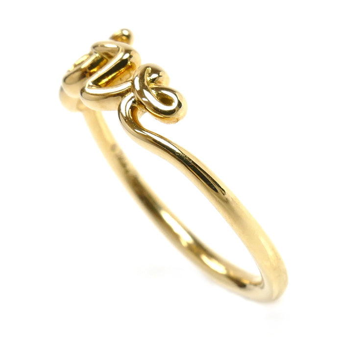 TIFFANY&Co. ティファニー K18YG イエローゴールド パロマピカソ ラブ グラフィティ リング・指輪 11.5号 2.5g レディース【中古】