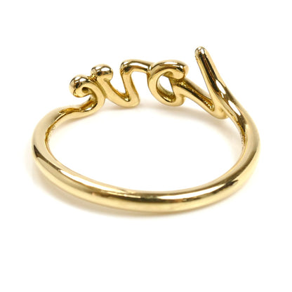 TIFFANY&Co. ティファニー K18YG イエローゴールド パロマピカソ ラブ グラフィティ リング・指輪 11.5号 2.5g レディース【中古】
