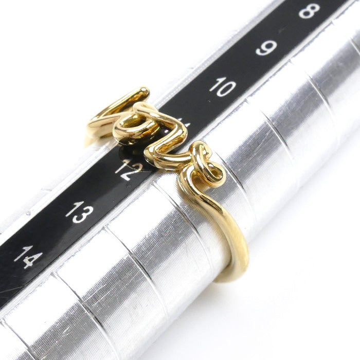 TIFFANY&Co. ティファニー K18YG イエローゴールド パロマピカソ ラブ グラフィティ リング・指輪 11.5号 2.5g レディース【中古】