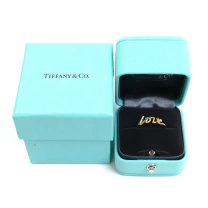 TIFFANY&Co. ティファニー K18YG イエローゴールド パロマピカソ ラブ グラフィティ リング・指輪 11.5号 2.5g レディース【中古】