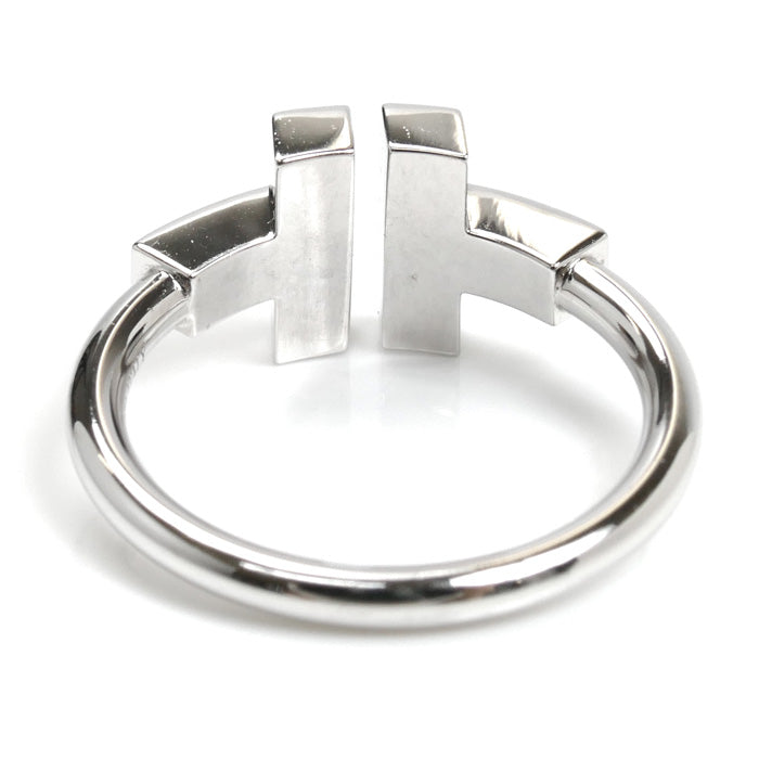 TIFFANY&Co. ティファニー K18WG ホワイトゴールド Tワイヤー ダイヤ ターコイズ リング・指輪 64028146 ダイヤモンド ターコイズ 11号 4.4g レディース【中古】【美品】