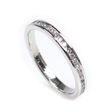 Ponte Vecchio ポンテヴェキオ Pt950プラチナ フルエタニティ リング・指輪 ダイヤモンド0.37ct 13号 3.5g レディース【中古】【美品】