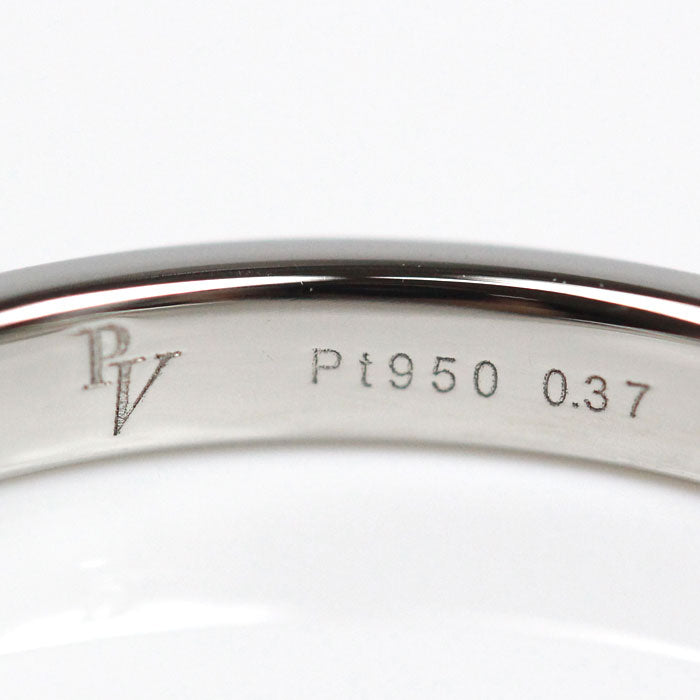 Ponte Vecchio ポンテヴェキオ Pt950プラチナ フルエタニティ リング・指輪 ダイヤモンド0.37ct 13号 3.5g レディース【中古】【美品】