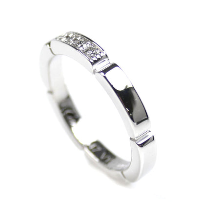 CARTIER カルティエ K18WG ホワイトゴールド マイヨンパンテール 4P ダイヤ リング・指輪 B4080447 7号 47 3.6g レディース【中古】【美品】