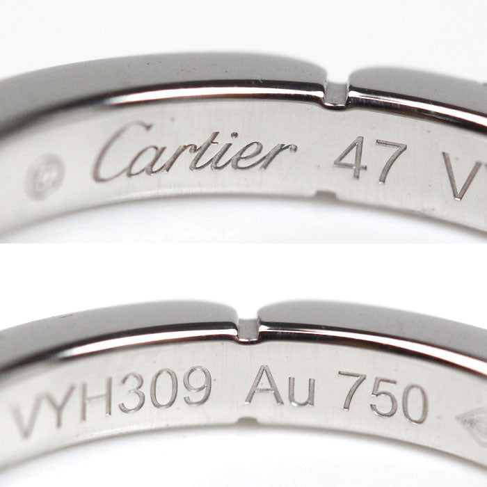CARTIER カルティエ K18WG ホワイトゴールド マイヨンパンテール 4P ダイヤ リング・指輪 B4080447 7号 47 3.6g レディース【中古】【美品】