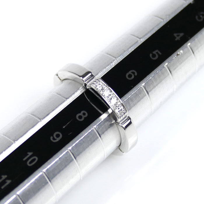 CARTIER カルティエ K18WG ホワイトゴールド マイヨンパンテール 4P ダイヤ リング・指輪 B4080447 7号 47 3.6g レディース【中古】【美品】