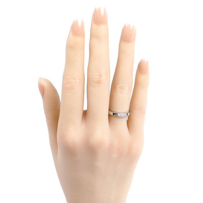 CARTIER カルティエ K18WG ホワイトゴールド マイヨンパンテール 4P ダイヤ リング・指輪 B4080447 7号 47 3.6g レディース【中古】【美品】