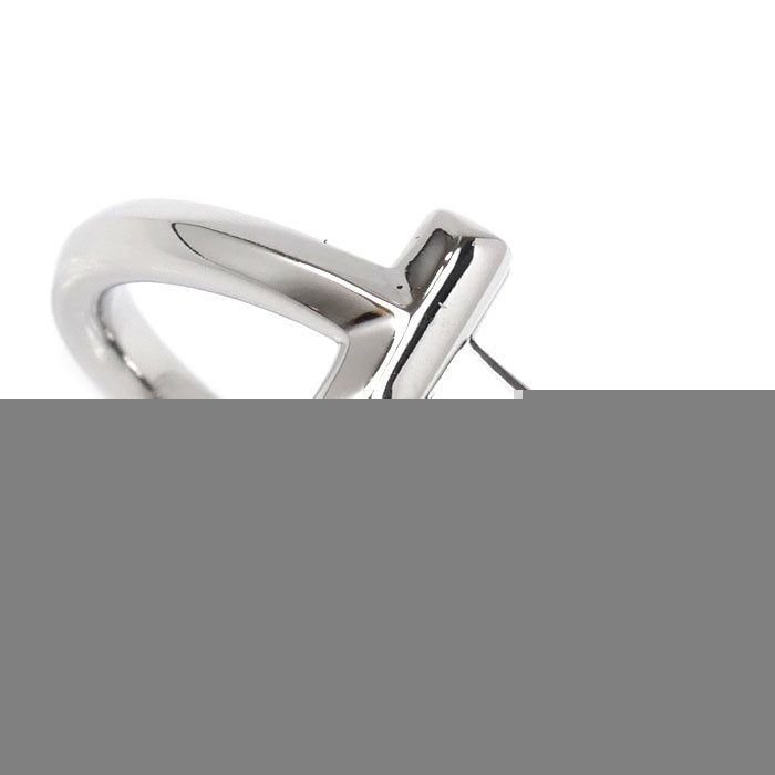 TIFFANY&Co. ティファニー K18WG ホワイトゴールド Tワン ナロー リング・指輪 69278191 11号 3.8g レディース【中古】【美品】