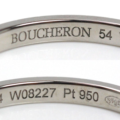 Boucheron ブシュロン Pt950プラチナ クルドパリ スモール リング・指輪 JAL01160 14号 54 3.1g レディース【中古】【美品】