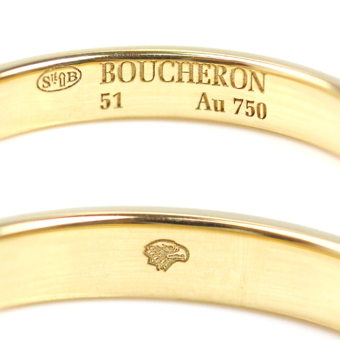 Boucheron ブシュロン K18YG イエローゴールド クルドパリ ミディアム リング・指輪 JAL00008 11号 51 3.3g レディース【中古】【美品】