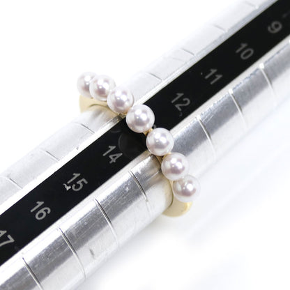 MIKIMOTO ミキモト K18YG イエローゴールド パール リング・指輪 PR-1426K アコヤパール約3.5mm 13号 3.4g レディース【中古】【美品】