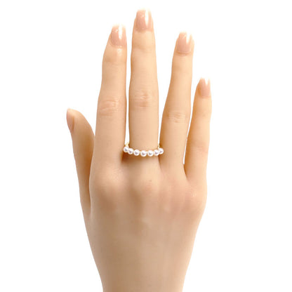 MIKIMOTO ミキモト K18YG イエローゴールド パール リング・指輪 PR-1426K アコヤパール約3.5mm 13号 3.4g レディース【中古】【美品】