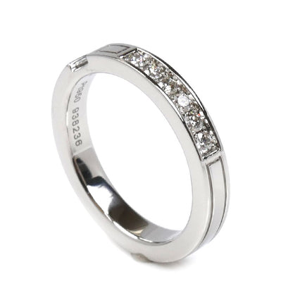 HARRY WINSTON ハリーウィンストン Pt950プラチナ トラフィック アクセント バンド ダイヤ リング・指輪 WBDPACRFTRF 8.5号 5.7g レディース【中古】【美品】