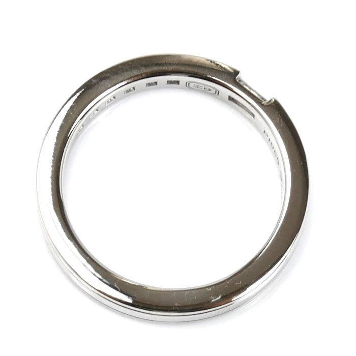 HARRY WINSTON ハリーウィンストン Pt950プラチナ トラフィック アクセント バンド ダイヤ リング・指輪 WBDPACRFTRF 8.5号 5.7g レディース【中古】【美品】