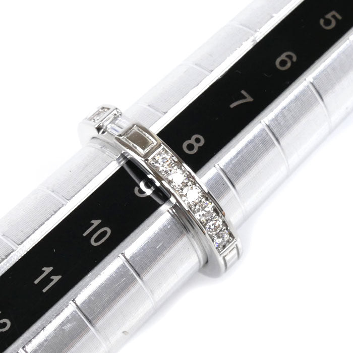 HARRY WINSTON ハリーウィンストン Pt950プラチナ トラフィック アクセント バンド ダイヤ リング・指輪 WBDPACRFTRF 8.5号 5.7g レディース【中古】【美品】