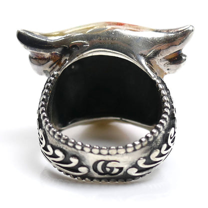 GUCCI グッチ シルバー925 アンガーフォレスト ブル リング・指輪 14号 17.8g レディース【中古】